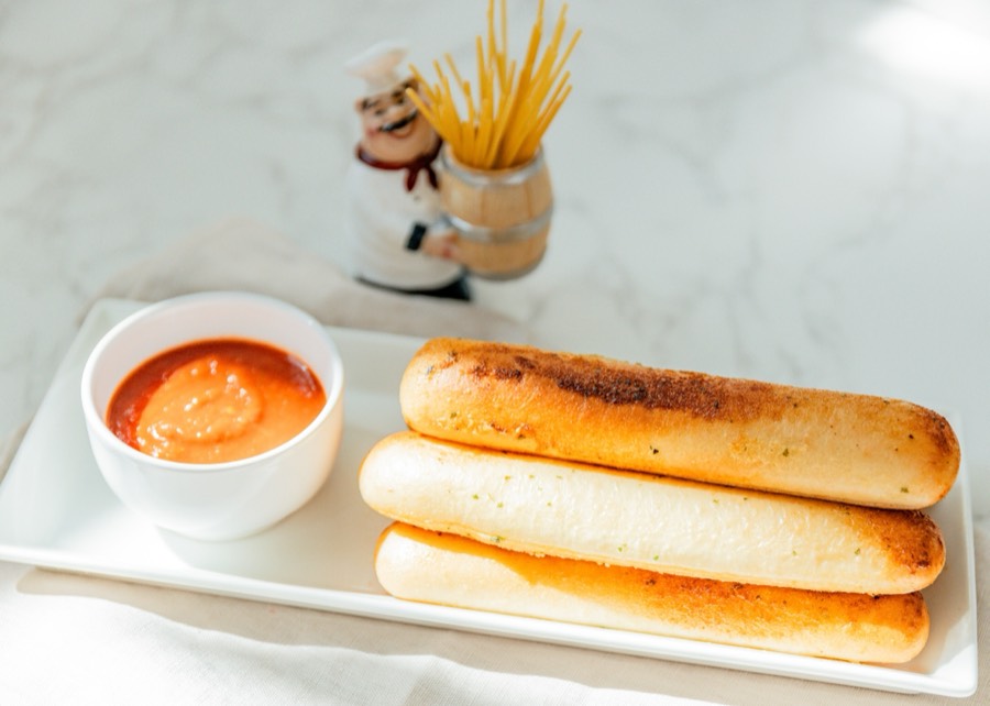 Garlic Bread Sticks — house garlic bread sticks with marinara